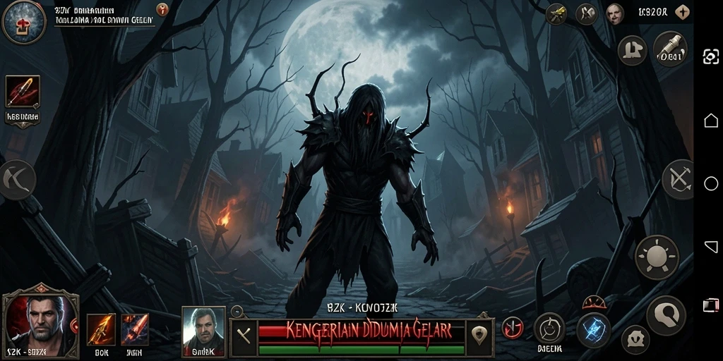 Tampilan gameplay seram di dunia kegelapan 9ZK.