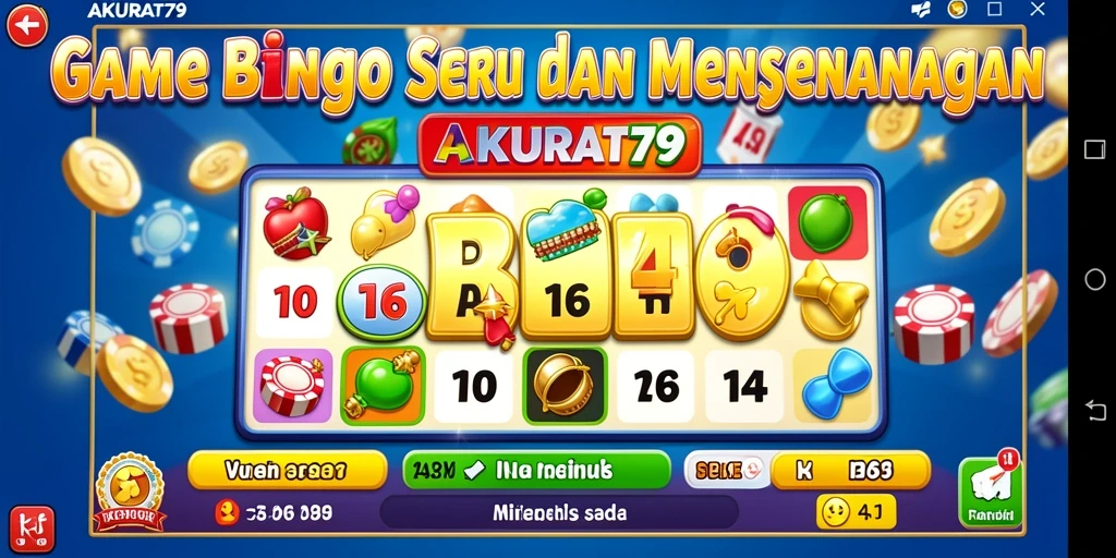 Tampilan gameplay AKURAT79 Bingo yang menyenangkan dan interaktif.