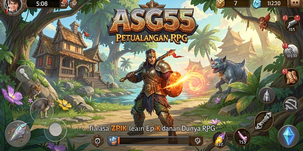 Tampilan gameplay ASG55 yang memukau dan penuh aksi RPG.