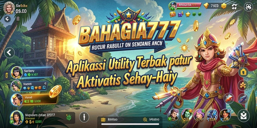 Tampilan antarmuka utama BAHAGIA777 yang intuitif dan user-friendly.
