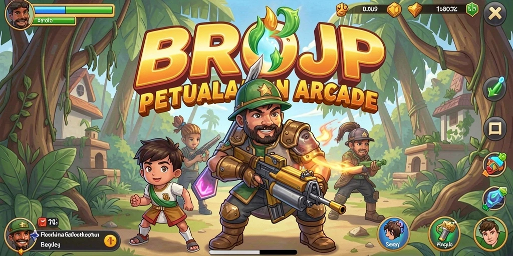Gameplay penuh warna dari BROJP yang memikat dan seru.