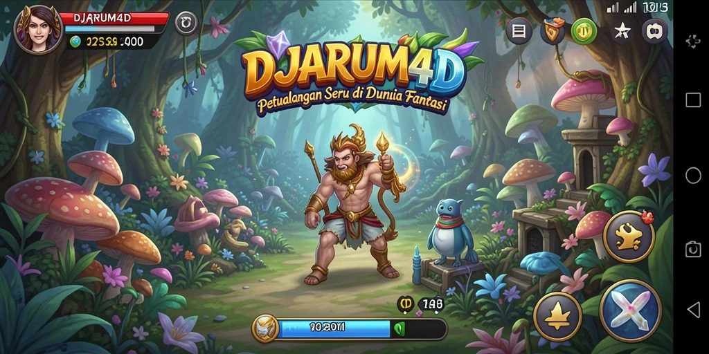 Screenshot utama DJARUM4D menampilkan aksi petualangan yang mendebarkan.