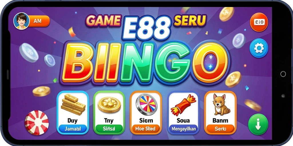 Tampilan seru dalam gameplay Bingo E88 dengan interaksi yang menarik.