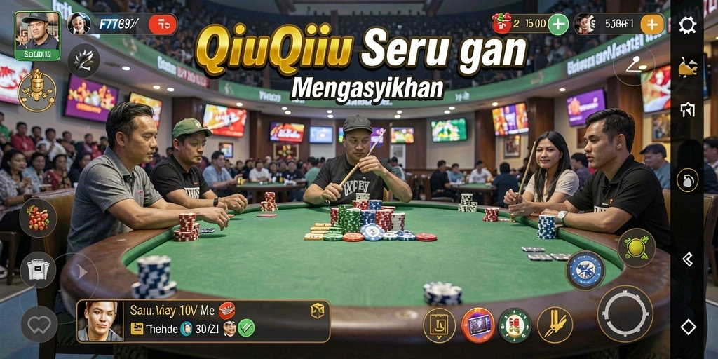 Tampilan gameplay seru dan interaktif game QiuQiu F7F7.