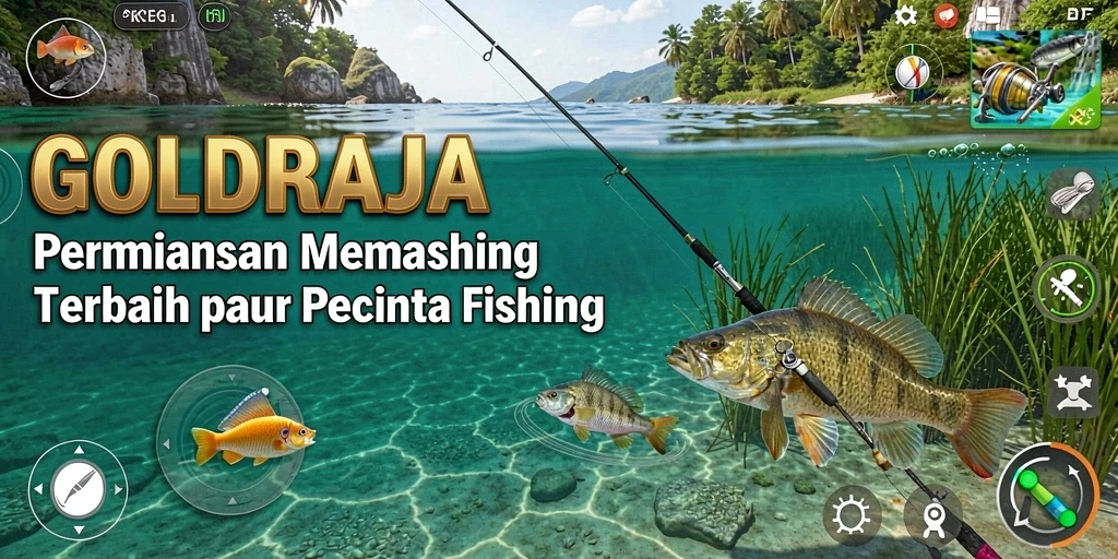 Tangkapan ikan menakjubkan dalam GOLDRAJA saat bermain.