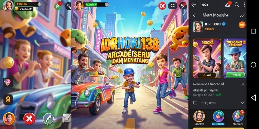 Screenshot dari gameplay seru IDRHOKI138 dengan berbagai level menantang.