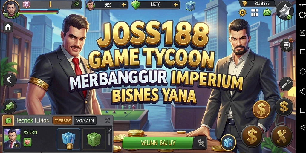 Tampilan gameplay JOSS188 yang menarik dan penuh strategi Tycoon.