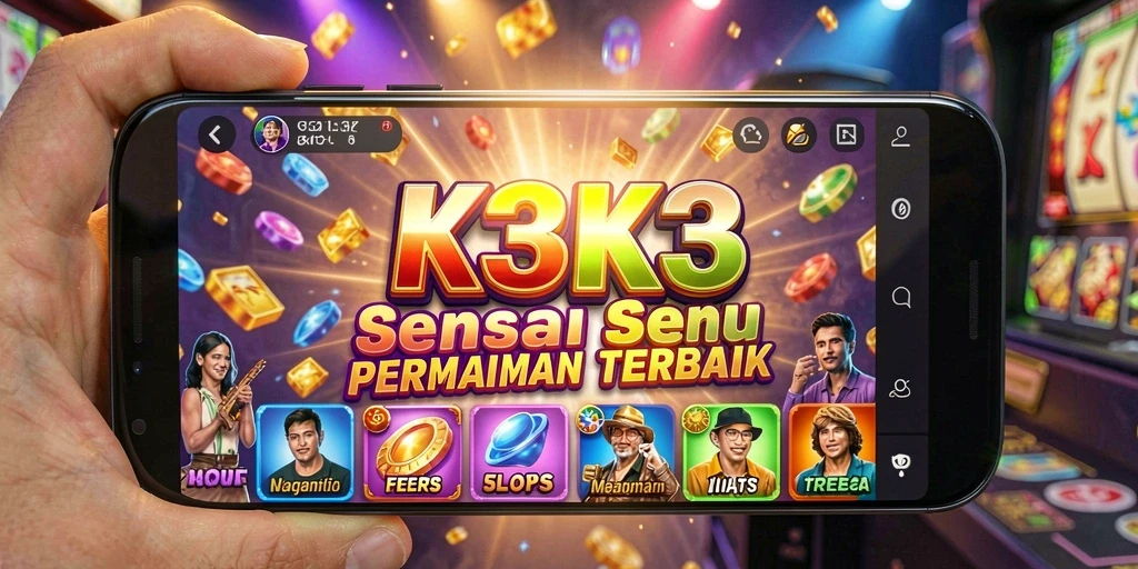 Tampilan gameplay menarik dari K3K3, penuh warna dan animasi.