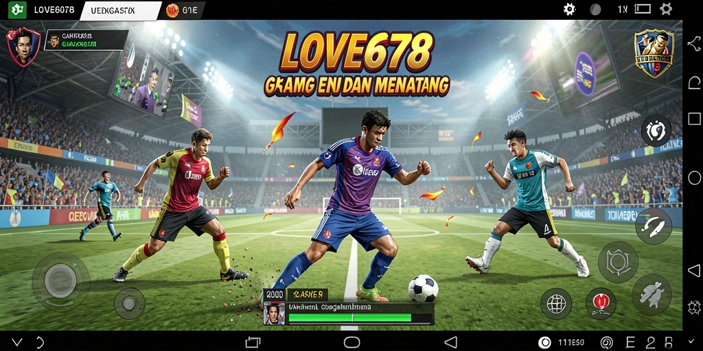 Screenshot menunjukkan gameplay mendebarkan dari LOVE678 yang membuat pemain merasa seperti atlet sejati.