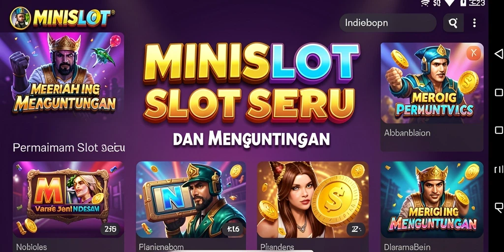 Tampilan gameplay seru dari MINISLOT dengan fitur menarik.