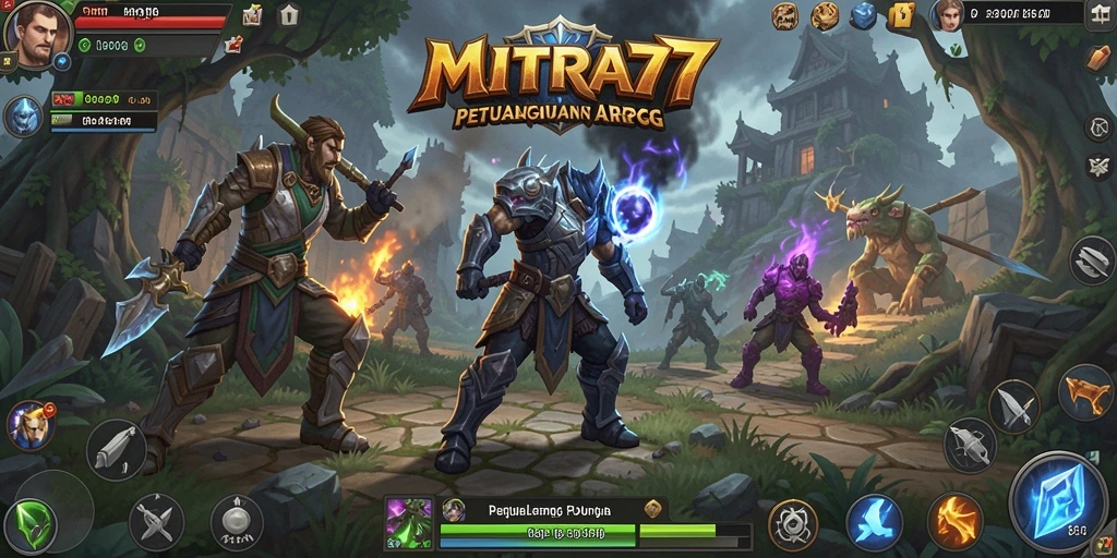 Tampilan menarik dari gameplay ARPG MITRA77 yang menegangkan.