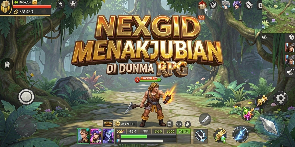Gameplay NEXGID menampilkan aksi RPG yang penuh petualangan.