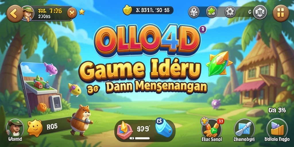Tampilan utama OLLO4D menampilkan keseruan gameplay Idle yang mengasyikkan.