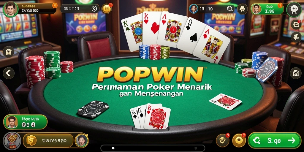 Tampilan screenshot <strong>POPWIN</strong> menampilkan aksi seru permainan Poker.