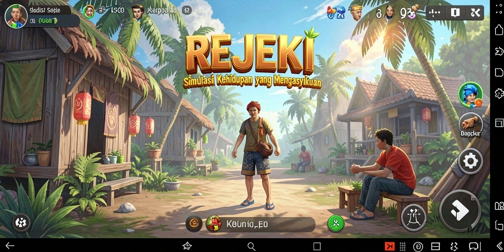 Screenshot utama REJEKI yang menampilkan gameplay menarik dan interaksi karakter.