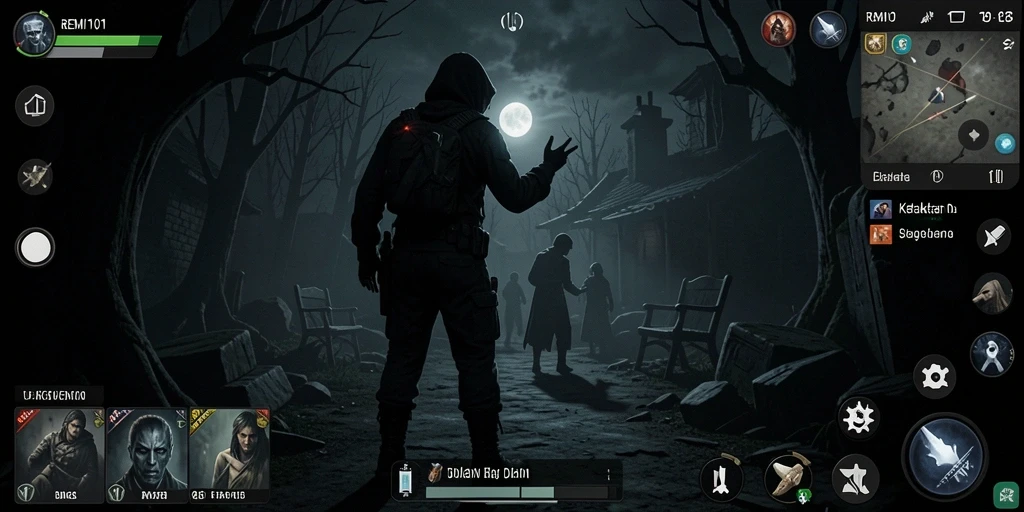 Penggambaran gameplay mencekam dalam atmosfer Horror.