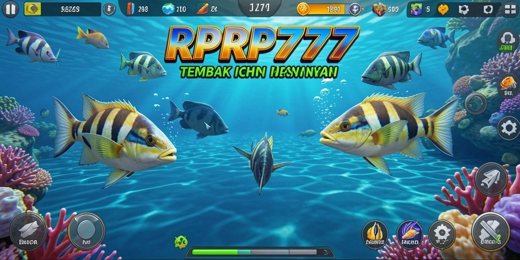 Tampilan gameplay RPRP777 dengan aksi tembak ikan yang menarik.