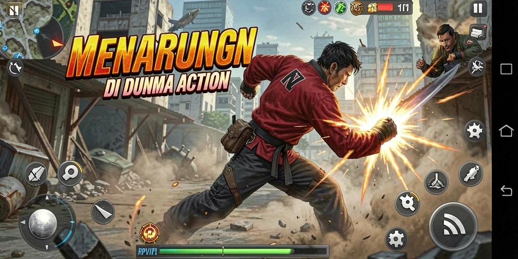 Tampilan menegangkan dari gameplay RPVIP1 saat beraksi.