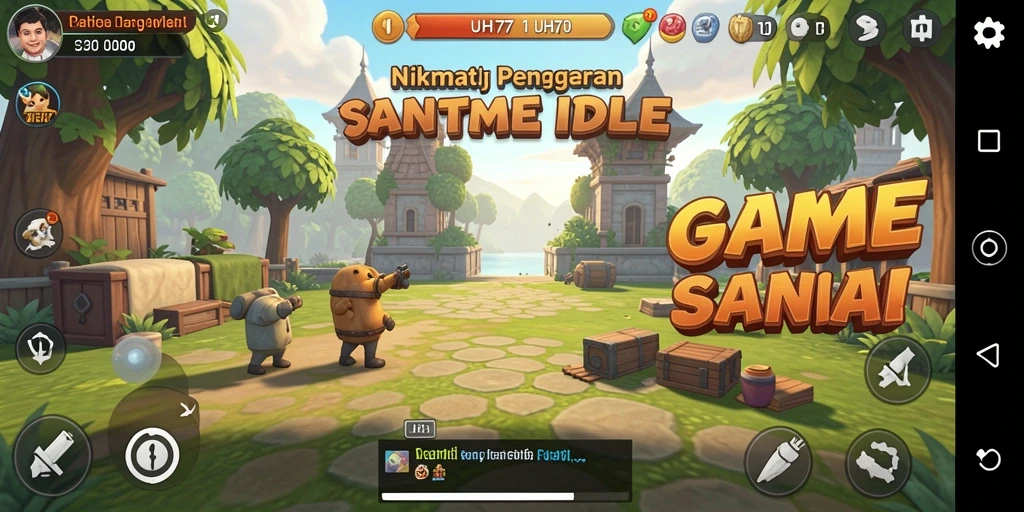Tampilan gameplay UH77 yang menarik dan santai.
