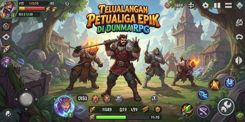 Tampilan gameplay menakjubkan dari VISA89 yang menampilkan pertarungan seru.