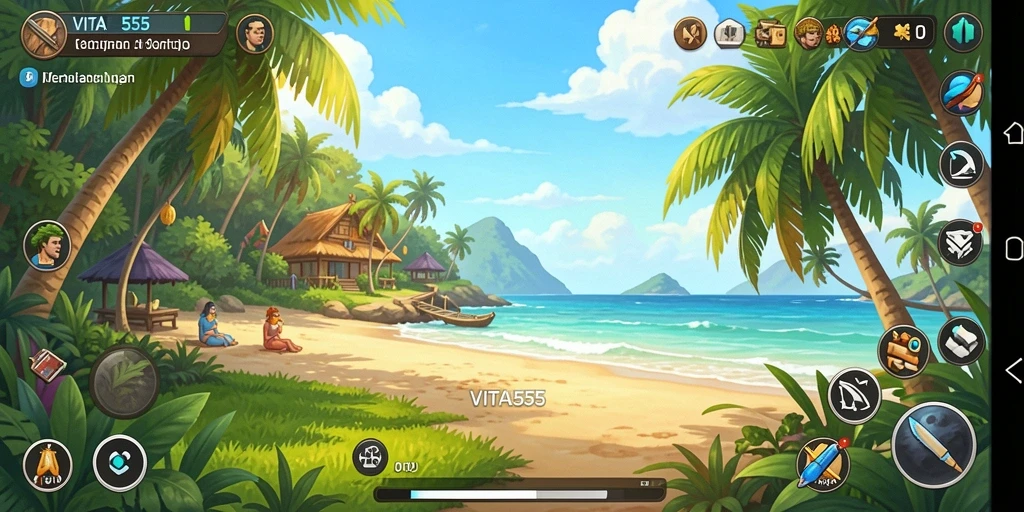 Screenshot VITA555 menunjukkan gameplay yang ceria dan menghibur.
